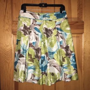 Talbots Silk Floral Skirt